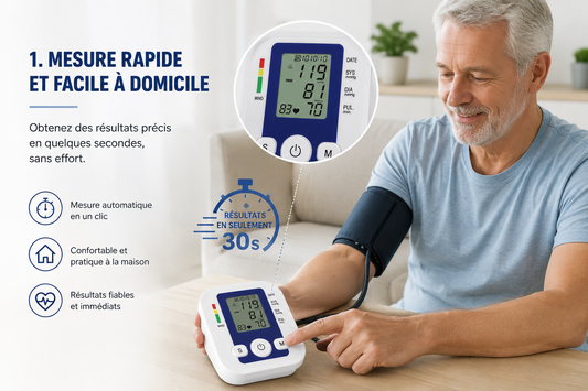 Tensiomètre Électronique Bras – Mesure Tension & Pouls