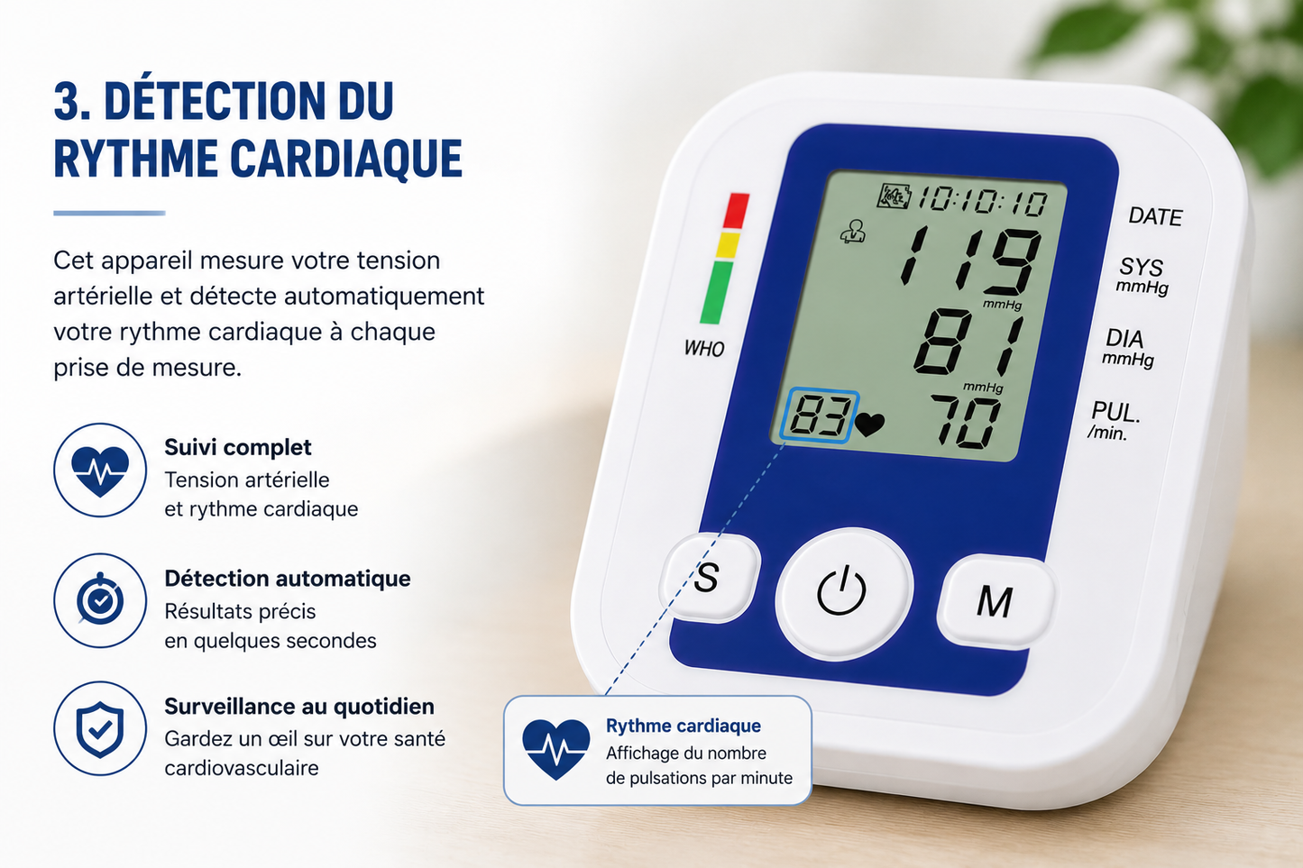 Tensiomètre Électronique – Suivez votre tension en toute simplicité