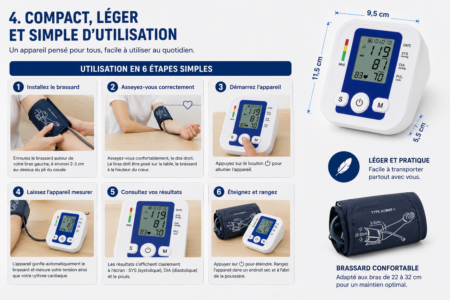 Tensiomètre Électronique – Suivez votre tension en toute simplicité